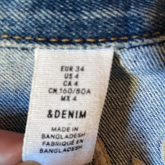 &DENIM “Liberté” Embroidered Floral Denim Jacket - Picture 12 of 14